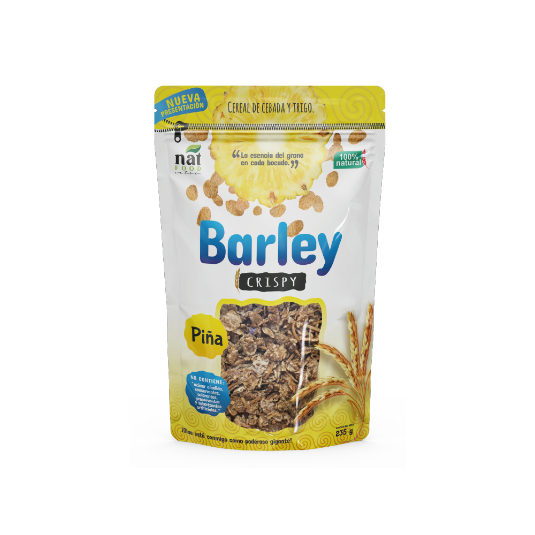 Cereal Barley Crispy Hojuelas De Trigo Y Cebada Sabor A Piña