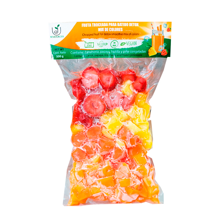 Fruta Troceada Detox Mix Colores Reverdecer 500Gr