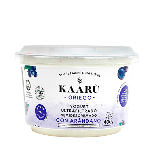 Yogurt Griego Arandano Kaaru 400 Gr