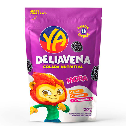Colada De Avena Ya Sabor A Mora 400Gr