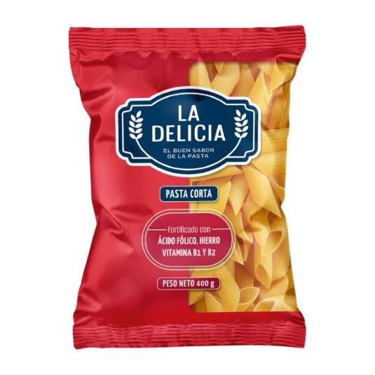 Fideo Amarillo Corto Pluma Delicia 400 GR