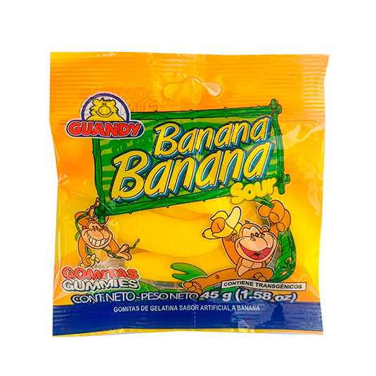 Gomitas Gummies Banana Guandy 45GR