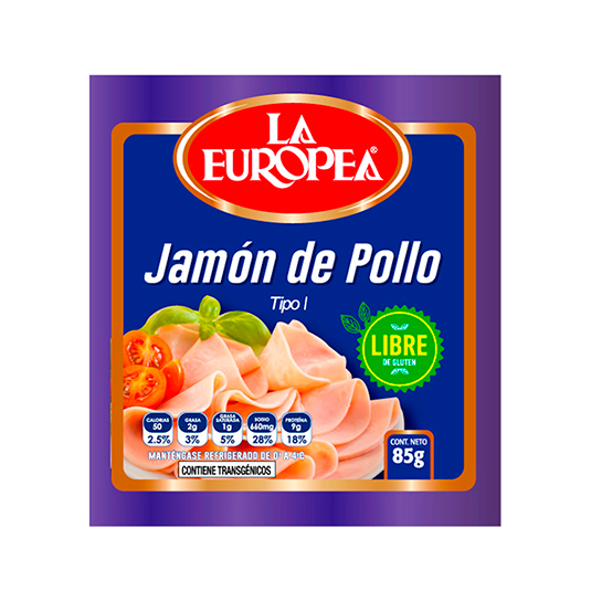Jamon De Pollo La Europea 85G