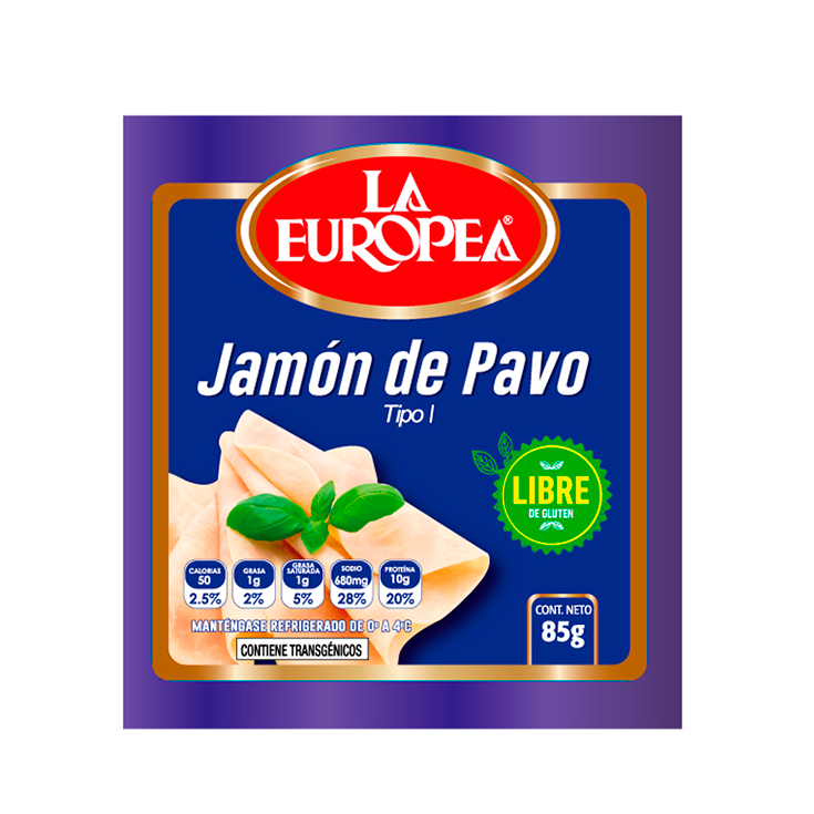 Jamon De Pavo La Europea 85 Gr