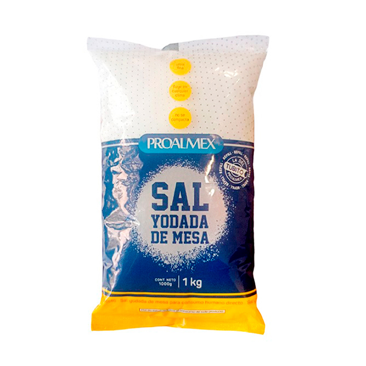 Sal Yodada De Mesa Proalmex 1 Kg