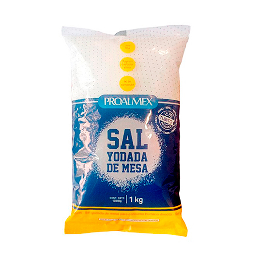 Sal Yodada De Mesa Proalmex 1 Kg