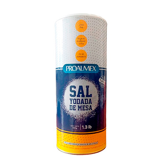 Sal Yodada De Mesa Proalmex 600 Gr