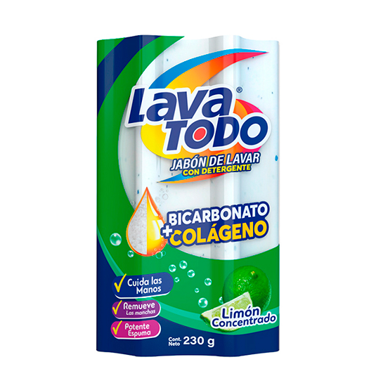 Jabon Lavatodo Limon 230 Gr.