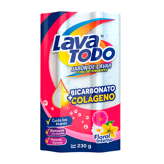 Jabon Lavatodo Floral 230 Gr.