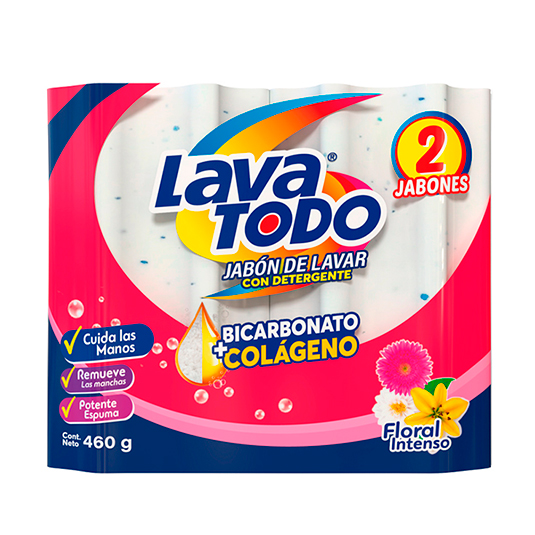 Jabon Lavatodo Floral Bipack 460 Gr.