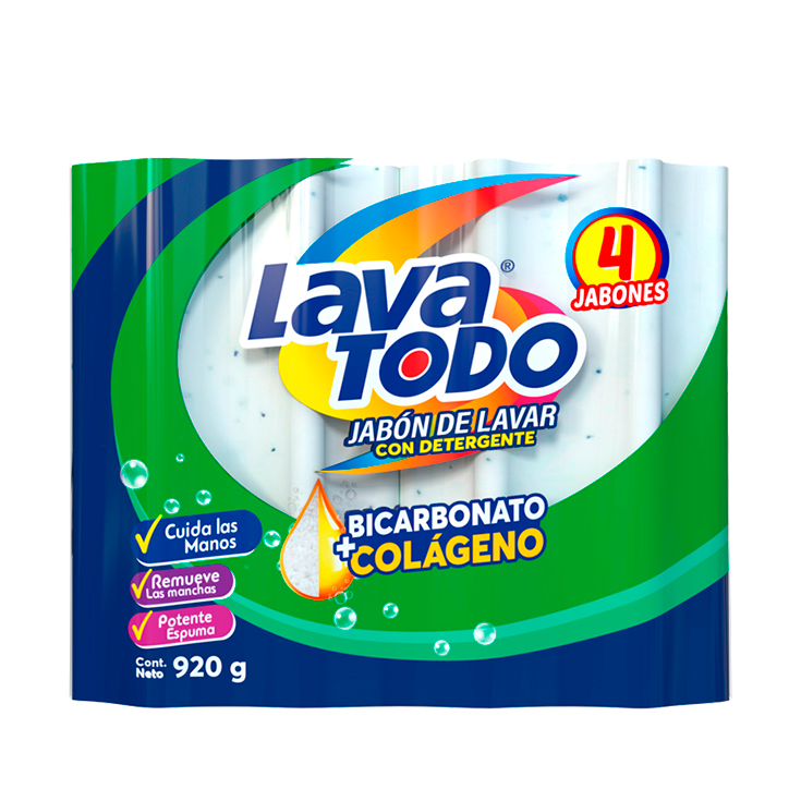 Jabon Lavatodo Limon 4Pack 920 Gr.