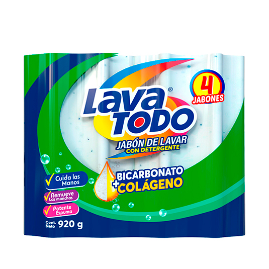 Jabon Lavatodo Limon 4Pack 920 Gr.