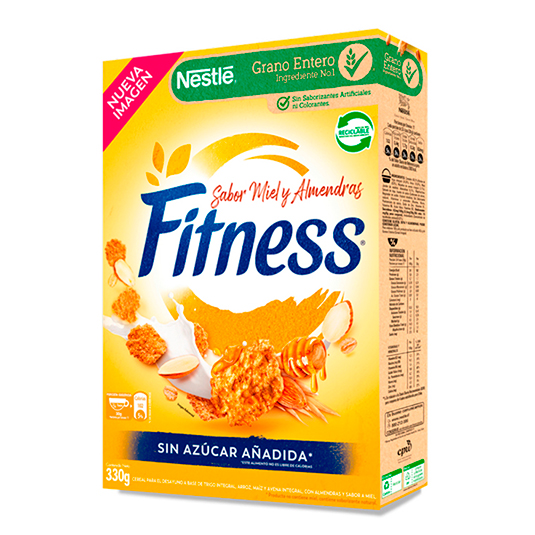 Nestle Cereal Fitness Miel & Almendra 330 Gr.