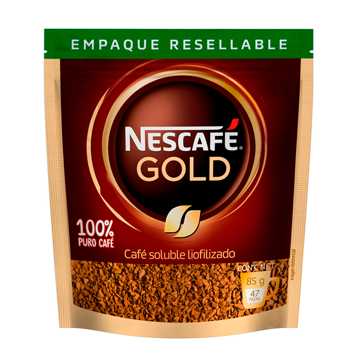 Nescafe Café Gold Soluble Liofilizado Doypack 85 Gr.