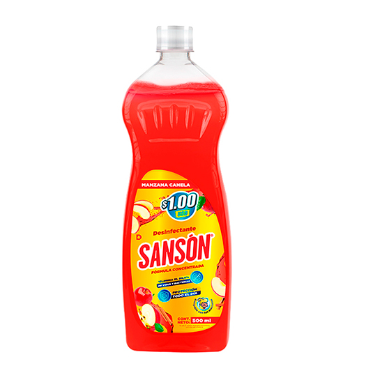 Desinfectante Sanson Manzana Canela 500 Ml.