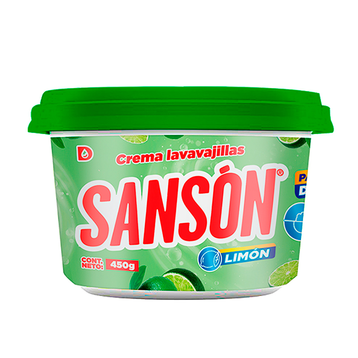 Crema Lavavajilla Sanson Limon 450 Gr.