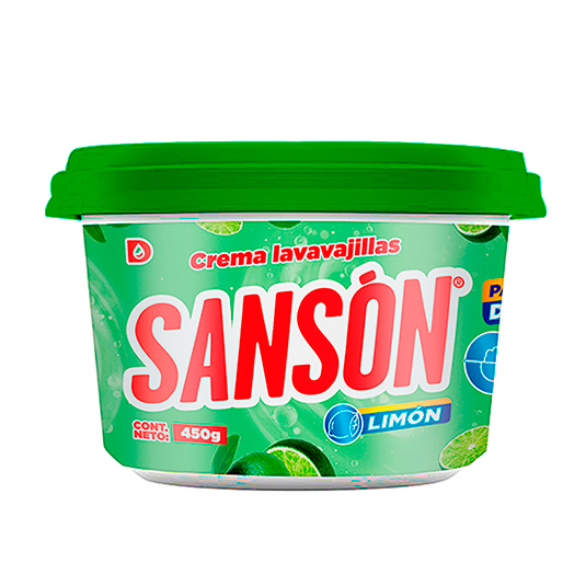 Crema Lavavajilla Sanson Limon 450 Gr.