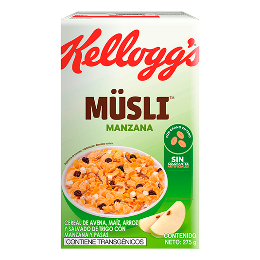 Kelloggs Cereal Musli Manzana 275 Gr.