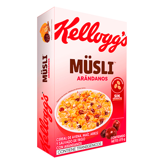 Kelloggs Cereal Musli Arandanos 275 Gr.