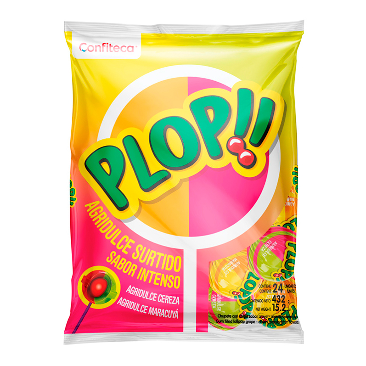 Chupete Surturtido Agridulce Maracuya Cereza Plop 432 Gr Chupete Surturtido Agridulce Maracuya Cereza Plop 432 Gr