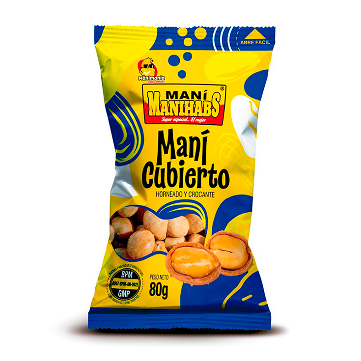 Maní Cubierto Manihabs 80 Gr