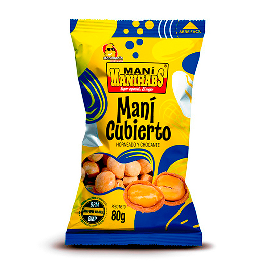 Maní Cubierto Manihabs 80 Gr