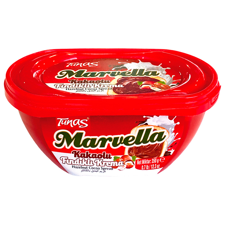 Crema De Cacao Y Avellanas Marvella Tunas 350 Gr