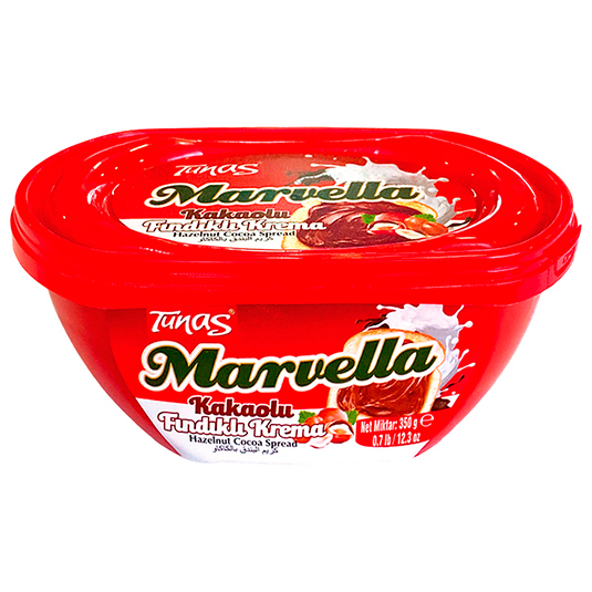 Crema De Cacao Y Avellanas Marvella Tunas 350 Gr