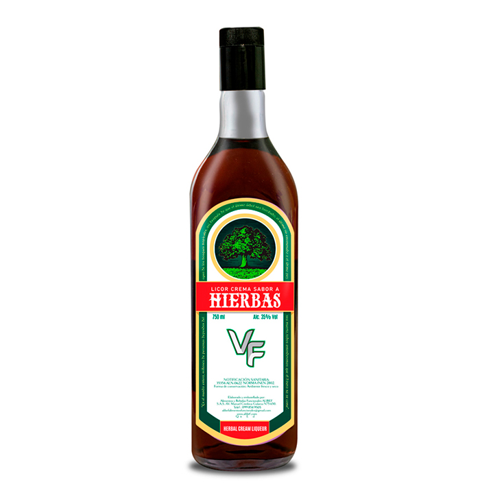 Licor Crema Sabor A Hierbas Vf 750 Ml