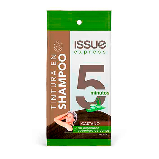 Tinte En Shampoo 5 Minutos Issue Express Castaño