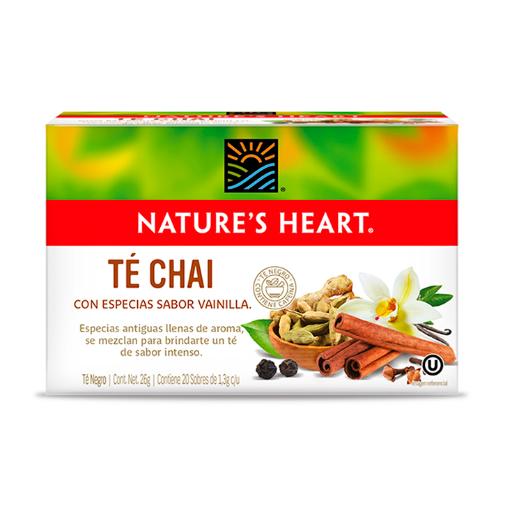 Te Chai Nature´S Heart Con Especies Sabor Vainilla 26 Gr.