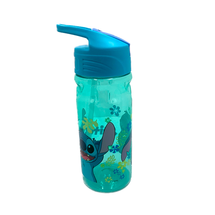 Envase Para Bebidas Con Pitillo Stitch Fun Kids 60