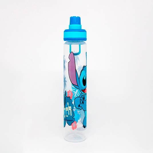 Envase Para Bebidas Con Tapa Stitch Fun Kids 650Ml