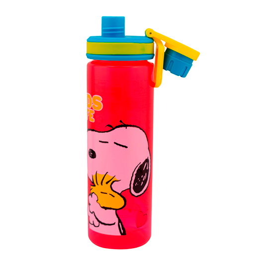 Envase Para Bebidas Con Tapa Snoopy Fun Kids 650Ml