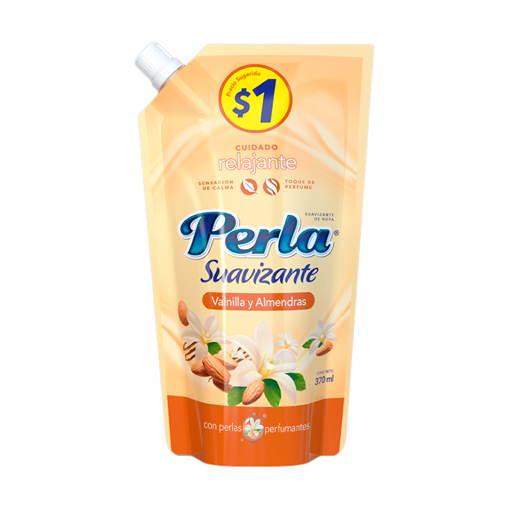 Perla Suavizante Vainilla & Almendras Doy Pack 370 Ml.