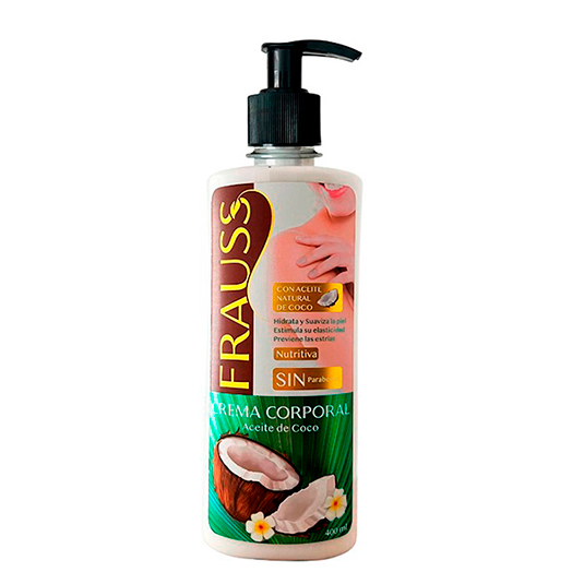 Crema Corporal Frauss Aceite De Coco 400 Ml