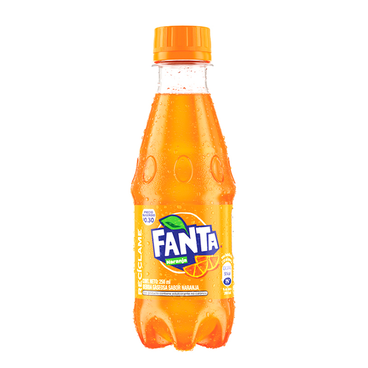 Gaseosa Sabor A Naranja Fanta 250 ml