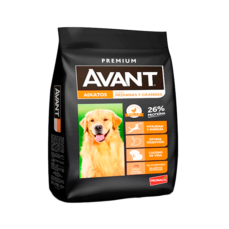Alimento Seco Para Perro Adulto Raza Mediana Y Grande Avant