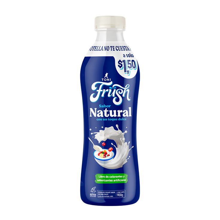 Bebida De Yogurt Toni Frush Sabor Natural 900Gr