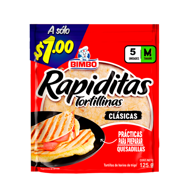 Tortillinas Clasica Bimbo 125Gr