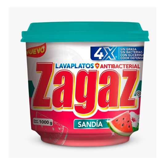 Lavaplatos Zagaz Antibacterial Sandia 1Kg