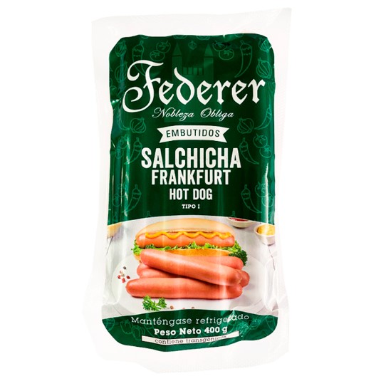 Salchicha Frankfurt Federer 400 Gr.