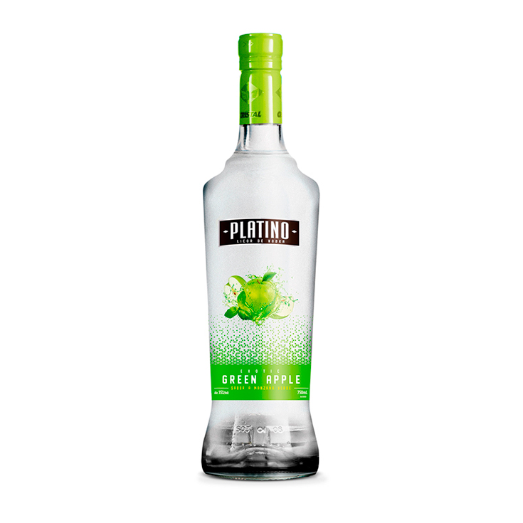 Vodka Manzana Verde Platino 750 ml