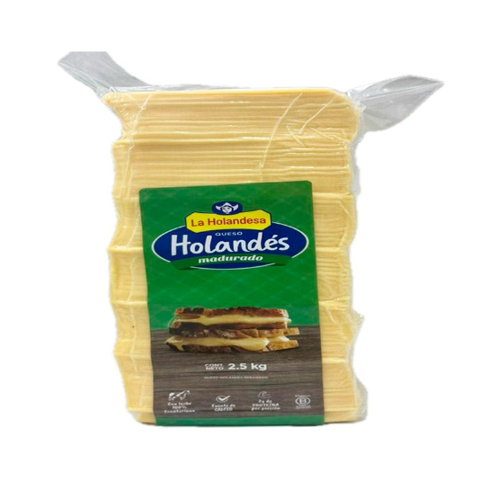 Queso Holandes La Holandesa Rebanado 2.5 Kg