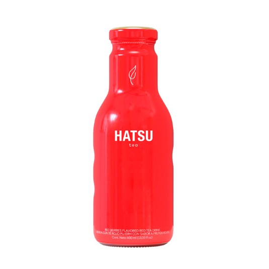Bebida Con Té Rojo Sabor A Frutos Rojos Hatsu 400ml