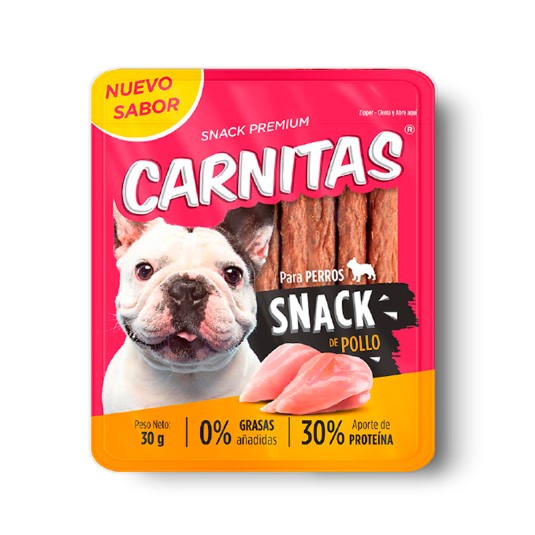 Snack De Pollo Para Perro Carnitas 30gr