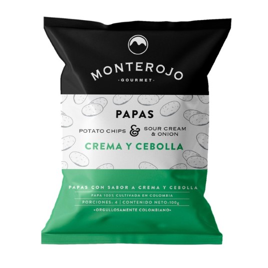 Papas Sabor a Crema y Cebolla Monterojo 100GR
