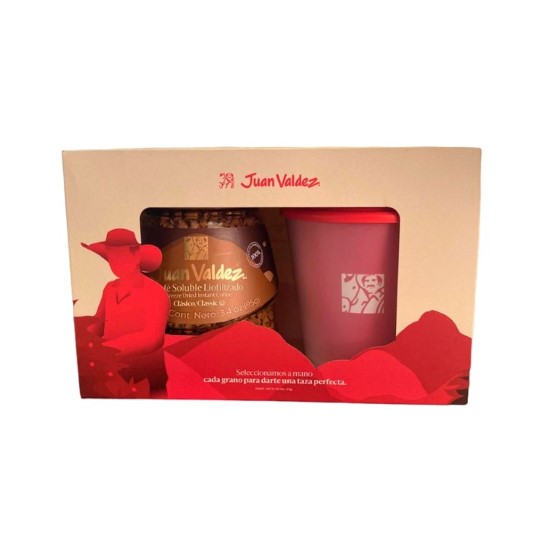 Café Juan Valdez Liofilizado 95 Gr + Vaso Gratis.