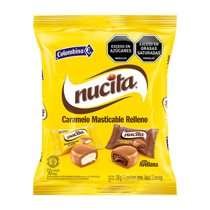 Cramelo Masticable Relleno Nucita 250GR