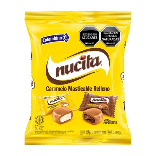 Cramelo Masticable Relleno Nucita 250GR